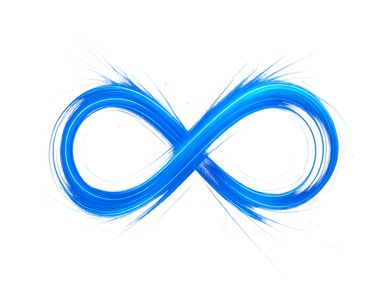 Símbolo infinito representando todas as soluções AOF